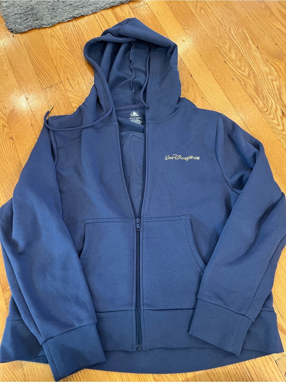 Disney Parks The Happiest Place On Earth ZipUp Hoodie magical castle NWOT